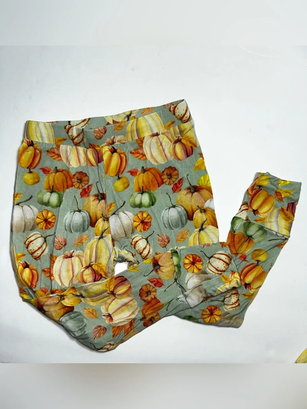 Little Bum Bums Pumpkin Print Long Sleeve Bamboo Pajamas Unisex